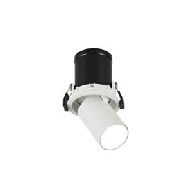 DX200373  Barda Retractable Recessed Swivel Round Spotlight, 8W, 4000K, 24°,585lm,White & White, Dia: 85mm Cut Out 75mm, 3yrs Warranty